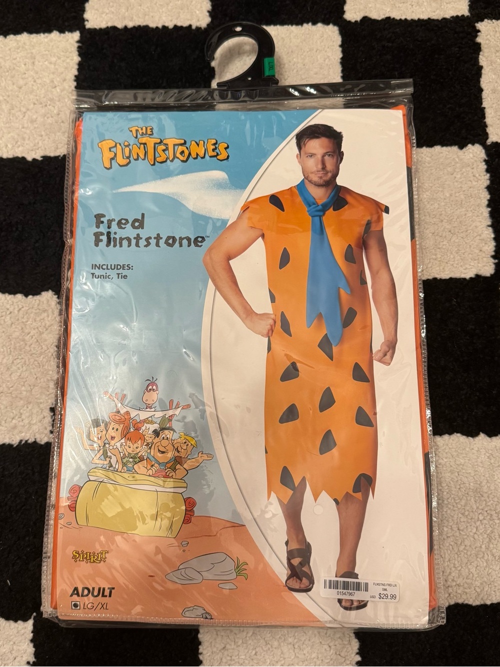 Spirit The Flintstones Fred Flintstone Adult Costume Men’s Size L/XL